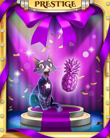 Pretty Purple Pineapples Prestige Badge - Bejeweled Stars Pretty Purple Pineapples Prestige Badge - Bejeweled Stars