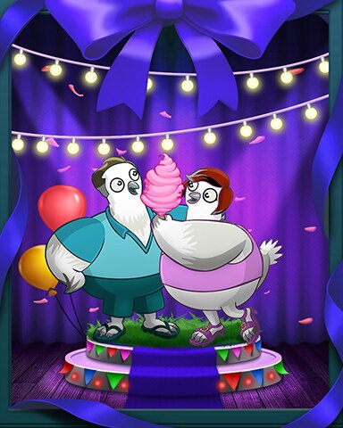 Snowbirds Enjoy Cotton Candy Badge - Snowbird Solitaire Snowbirds Enjoy Cotton Candy Badge - Snowbird Solitaire