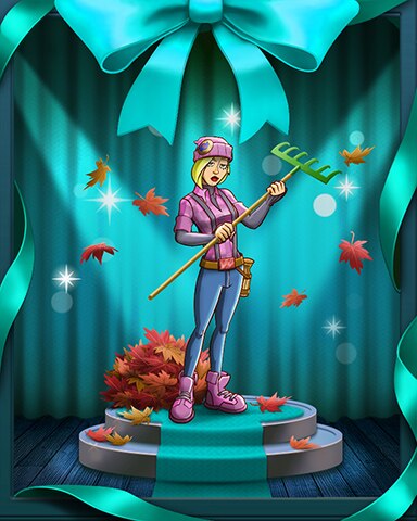 Maple Marie Rakes Leaves Badge - Sweet Tooth Town Maple Marie Rakes Leaves Badge - Sweet Tooth Town