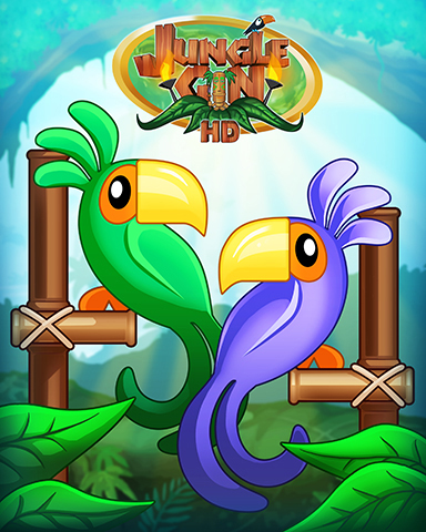 Parrot Pair Badge - Jungle Gin HD Parrot Pair Badge - Jungle Gin HD