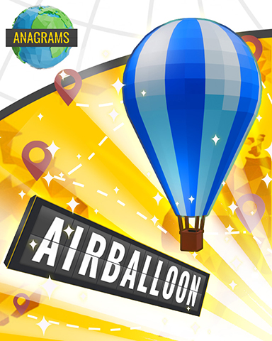 Anagrams Air Balloon Badge - Anagrams Anagrams Air Balloon Badge - Anagrams