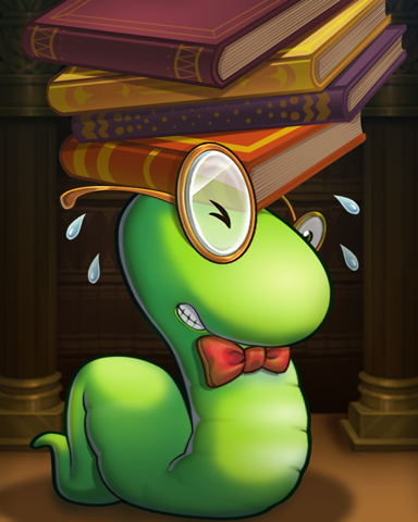 Heavy Thinker Badge - Bookworm HD Heavy Thinker Badge - Bookworm HD