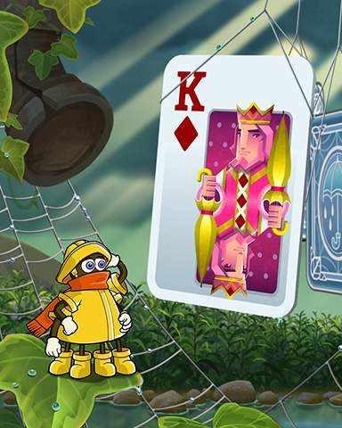Rainy King Badge - Rainy Day Spider Solitaire HD Rainy King Badge - Rainy Day Spider Solitaire HD