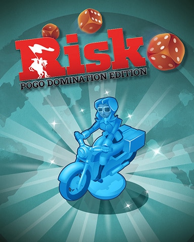 Blue Motorcycle Badge - RISK: Pogo Domination Blue Motorcycle Badge - RISK: Pogo Domination