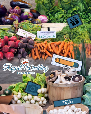 At The Market Badge - Royal Wedding: One Year Later At The Market Badge - Royal Wedding: One Year Later