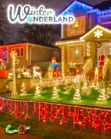 Light Garden Badge - Winter Wonderland Light Garden Badge - Winter Wonderland