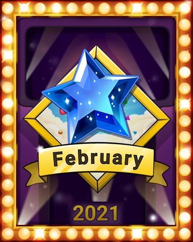 February Frolic Lap 1 Badge - Bejeweled Stars February Frolic Lap 1 Badge - Bejeweled Stars