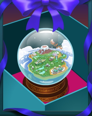 Snowbird Snow Globe Badge - Snowbird Solitaire Snowbird Snow Globe Badge - Snowbird Solitaire