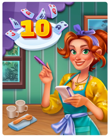 Rank 10 Badge - Card Scramble: Viola's Diner Rank 10 Badge - Card Scramble: Viola's Diner
