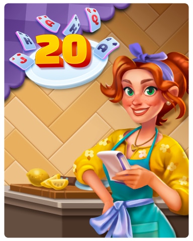 Rank 20 Badge - Card Scramble: Viola's Diner