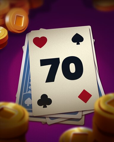 Rank 70 Badge - Poker Town