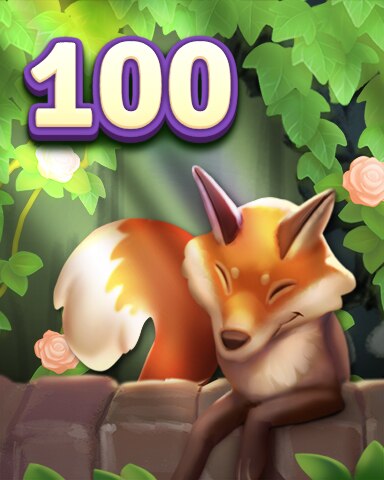 Rank 100 Badge - Secret Word Gardens