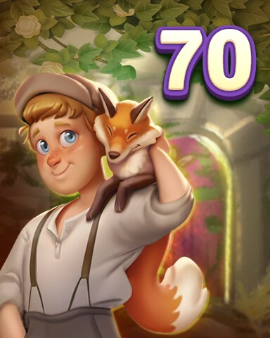 Rank 70 Badge - Secret Word Gardens