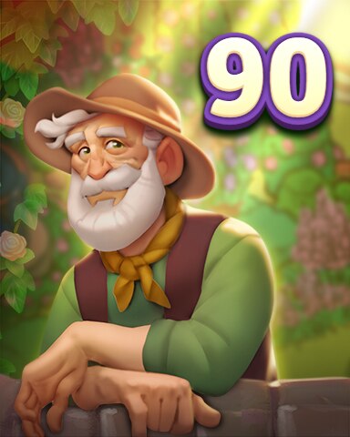Rank 90 Badge - Secret Word Gardens