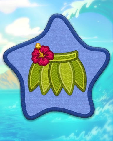 Blue Hula Badge - Sweet Tooth Town Blue Hula Badge - Sweet Tooth Town