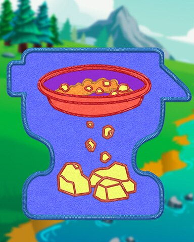 Blue Gold Panning Badge - Merge Academy