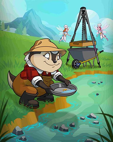 Panning For Gold Badge - Crazy Cakes 2