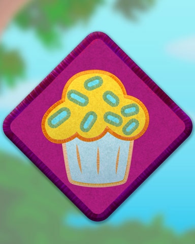 Yellow Cupcake Badge - Solitaire Blitz Yellow Cupcake Badge - Solitaire Blitz