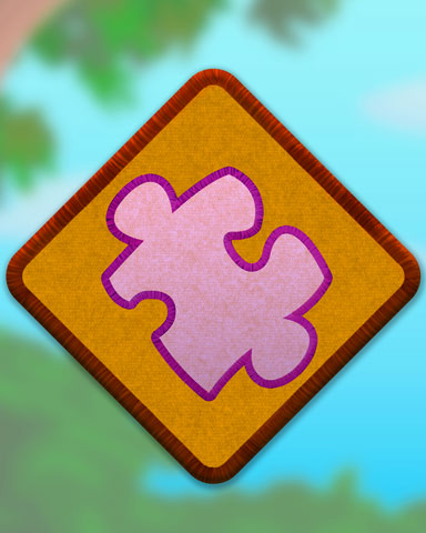 Pink Puzzle Piece Badge - Sweet Tooth Town Pink Puzzle Piece Badge - Sweet Tooth Town