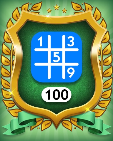 Beginner 100 Badge - MONOPOLY Sudoku Beginner 100 Badge - MONOPOLY Sudoku
