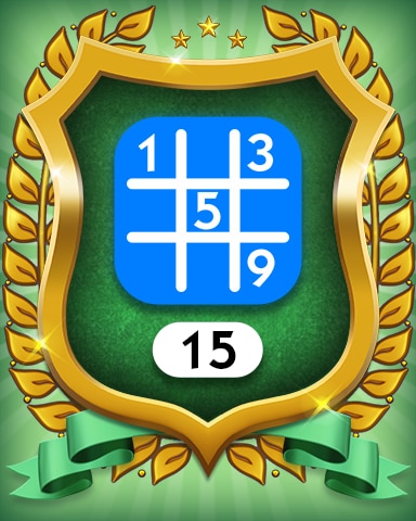 Beginner 15 Badge - MONOPOLY Sudoku Beginner 15 Badge - MONOPOLY Sudoku