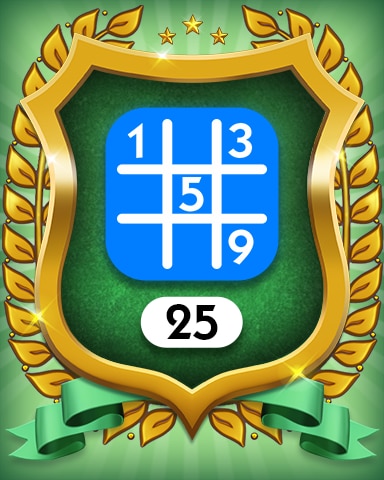 Beginner 25 Badge - MONOPOLY Sudoku Beginner 25 Badge - MONOPOLY Sudoku