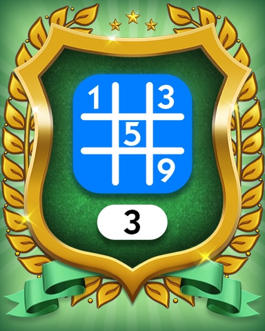 Beginner 3 Badge - MONOPOLY Sudoku Beginner 3 Badge - MONOPOLY Sudoku