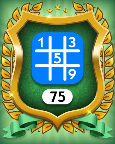 Beginner 75 Badge - MONOPOLY Sudoku Beginner 75 Badge - MONOPOLY Sudoku