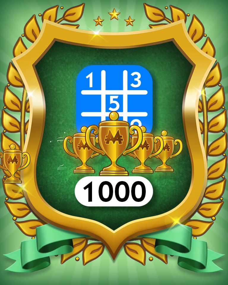 5-Trophy Beginner 1000 Badge - MONOPOLY Sudoku 5-Trophy Beginner 1000 Badge - MONOPOLY Sudoku