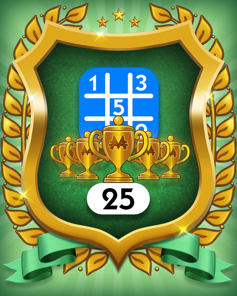 5-Trophy Beginner 25 Badge - MONOPOLY Sudoku 5-Trophy Beginner 25 Badge - MONOPOLY Sudoku
