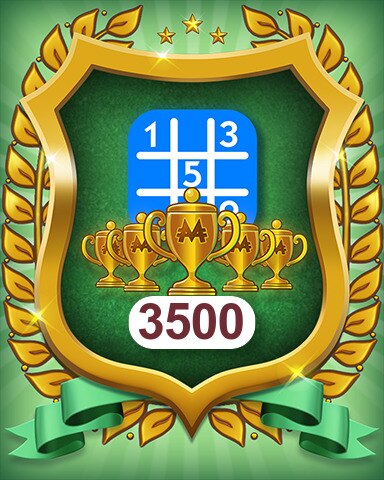 5-Trophy Beginner 3500 Badge - MONOPOLY Sudoku 5-Trophy Beginner 3500 Badge - MONOPOLY Sudoku