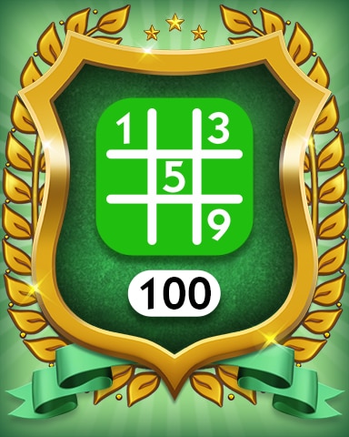 Easy 100 Badge - MONOPOLY Sudoku Easy 100 Badge - MONOPOLY Sudoku