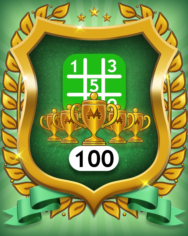 5-Trophy Easy 100 Badge - MONOPOLY Sudoku 5-Trophy Easy 100 Badge - MONOPOLY Sudoku