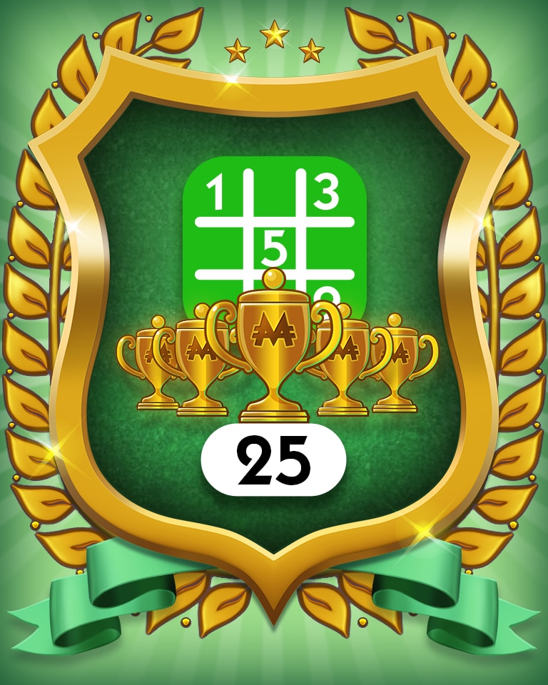 5-Trophy Easy 25 Badge - MONOPOLY Sudoku 5-Trophy Easy 25 Badge - MONOPOLY Sudoku