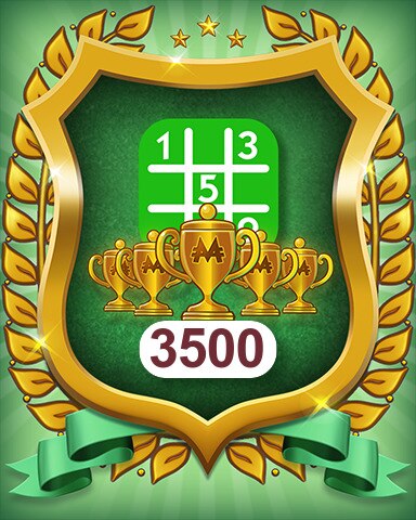 5-Trophy Easy 3500 Badge - MONOPOLY Sudoku