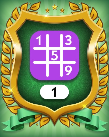 Expert 1 Badge - MONOPOLY Sudoku Expert 1 Badge - MONOPOLY Sudoku