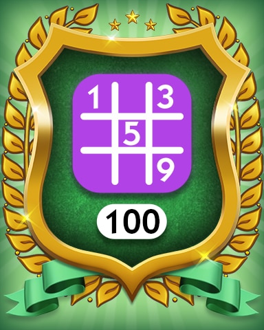 Expert 100 Badge - MONOPOLY Sudoku