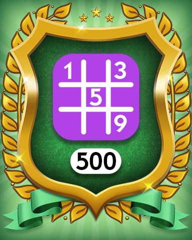 Expert 500 Badge - MONOPOLY Sudoku Expert 500 Badge - MONOPOLY Sudoku