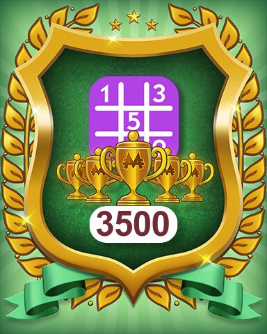 5-Trophy Expert 3500 Badge - MONOPOLY Sudoku