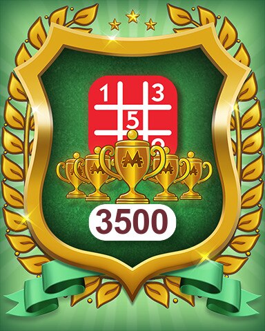 5-Trophy Hard 3500 Badge - MONOPOLY Sudoku