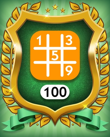 Medium 100 Badge - MONOPOLY Sudoku Medium 100 Badge - MONOPOLY Sudoku
