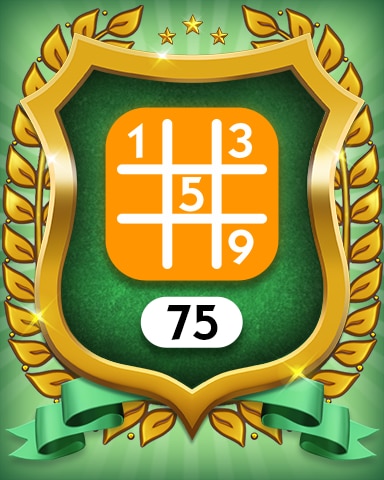 Medium 75 Badge - MONOPOLY Sudoku Medium 75 Badge - MONOPOLY Sudoku