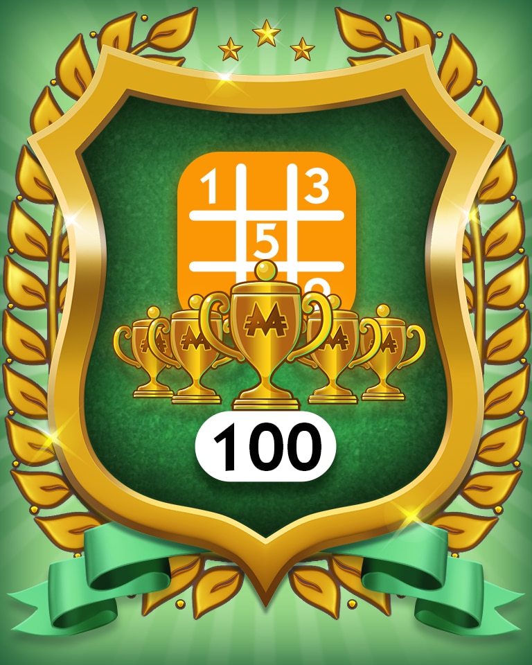 5-Trophy Medium 100 Badge - MONOPOLY Sudoku 5-Trophy Medium 100 Badge - MONOPOLY Sudoku