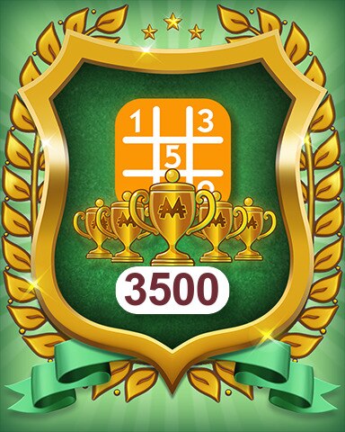 5-Trophy Medium 3500 Badge - MONOPOLY Sudoku