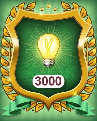 No Hints 3000 Badge - MONOPOLY Sudoku
