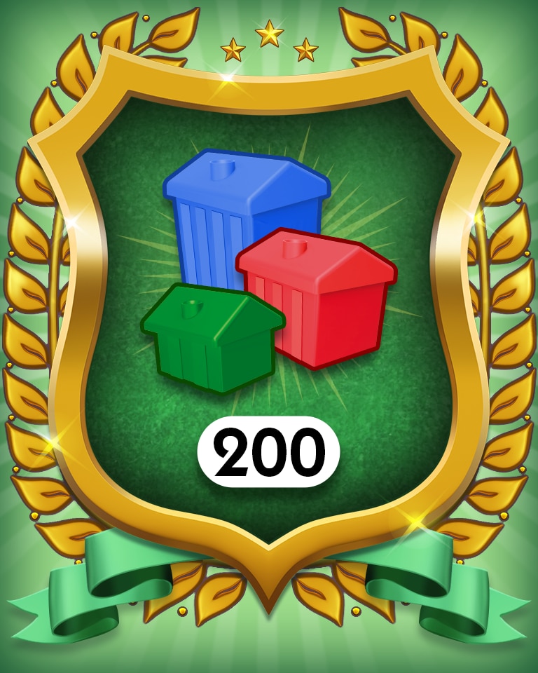 Property Investment 200 Badge - MONOPOLY Sudoku