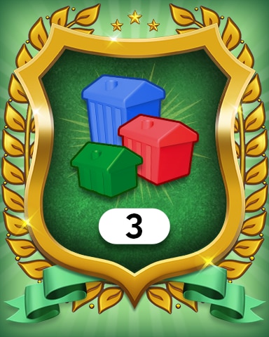 Property Investment 3 Badge - MONOPOLY Sudoku Property Investment 3 Badge - MONOPOLY Sudoku