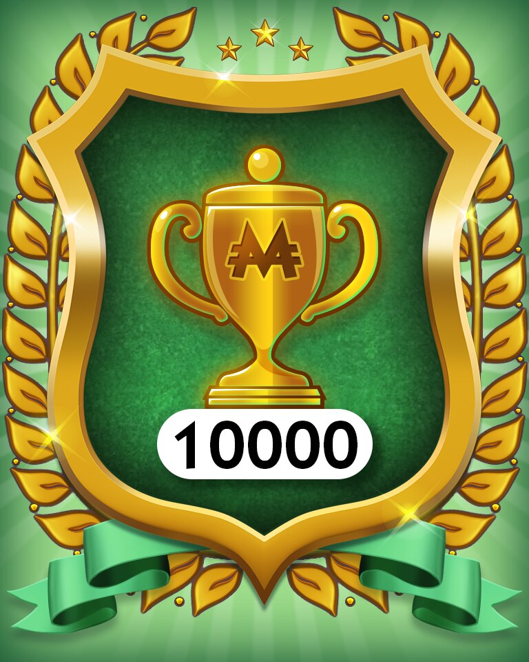 Trophy Collection 10000 Badge - MONOPOLY Sudoku Trophy Collection 10000 Badge - MONOPOLY Sudoku