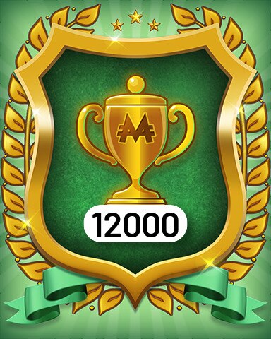 Trophy Collection 12000 Badge - MONOPOLY Sudoku Trophy Collection 12000 Badge - MONOPOLY Sudoku