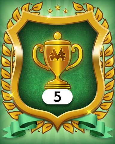 Trophies 5 Badge - MONOPOLY Sudoku Trophies 5 Badge - MONOPOLY Sudoku